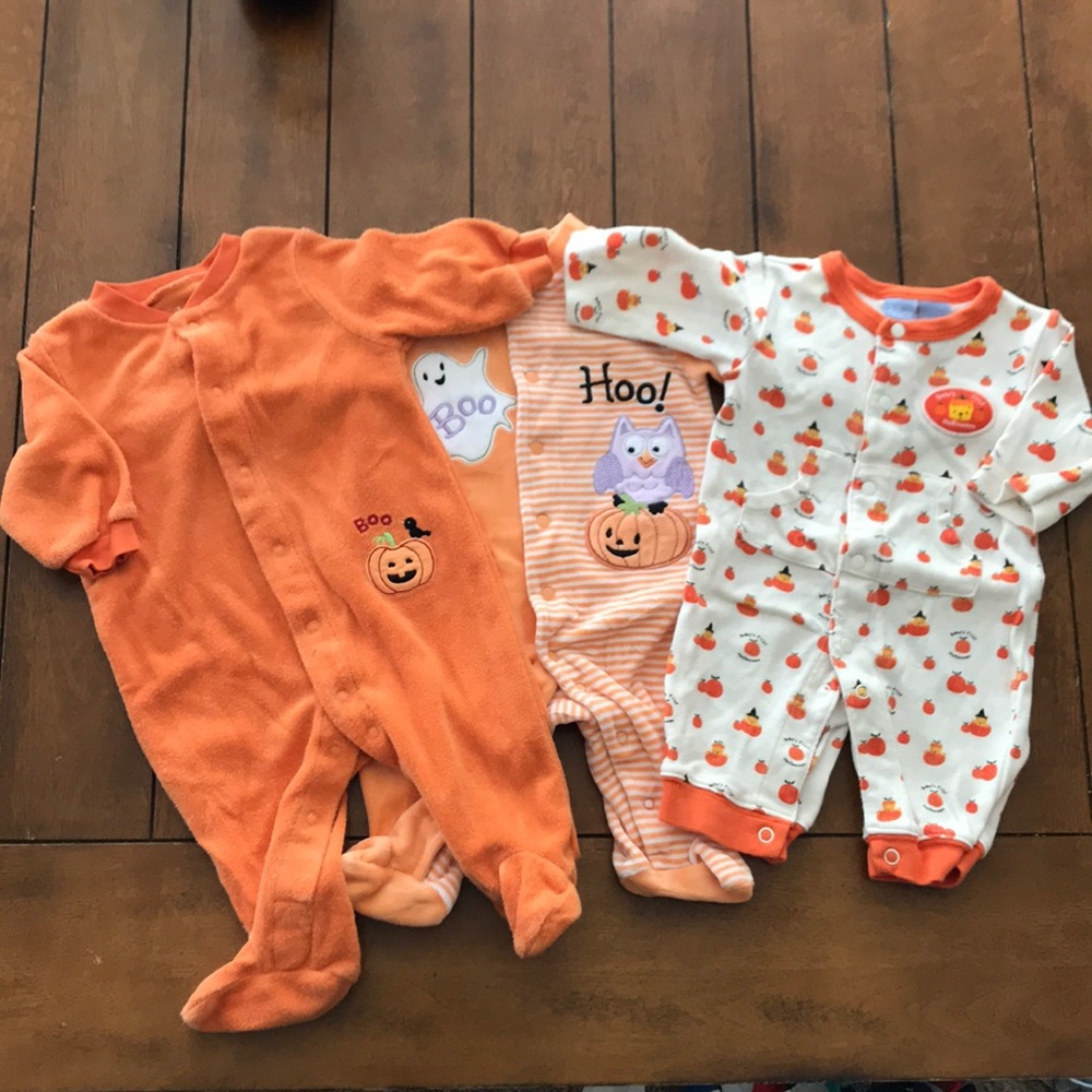 Set of 3 Halloween/fall sleepers